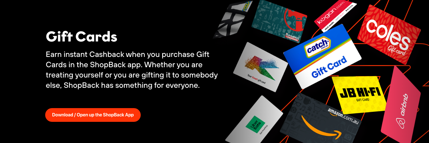 Gift Cards and Vouchers - Earn Cashback on Gifts